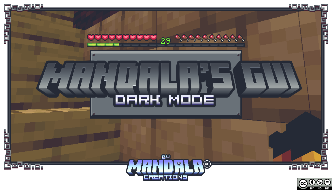 Mandala’s GUI Dark Mode Texture Pack