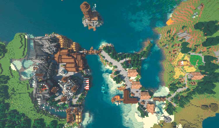 Medieval Port City Map